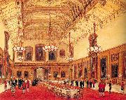 Nash, Joseph The Waterloo Chamber, Windsor Castle oil painting artist